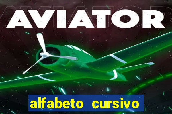alfabeto cursivo pontilhado para imprimir pdf